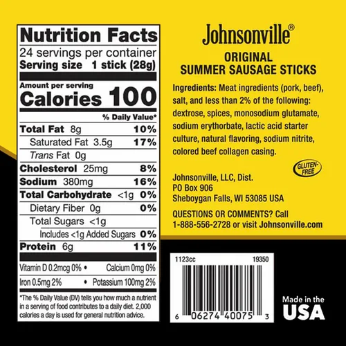 Miniatura 2 de Palitos de salchicha de verano Johnsonville Beef, 1 onza (24 unidades) – Merienda de carne de la marca #1 de salchichas en los Estados Unidos, hecho
