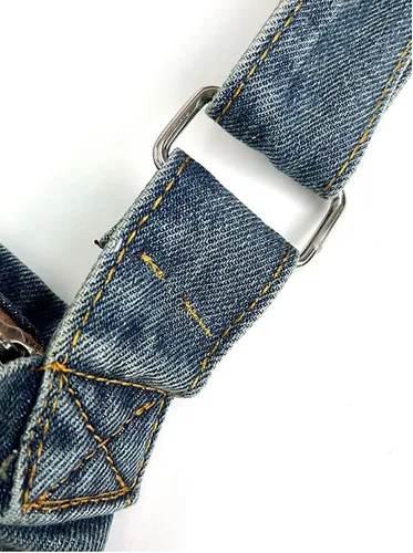 Miniatura 8 de Bivinke Bolsas de tela vaquera para mujeres y hombres, bolso de hombro cruzado, bolso casual, bolso retro de gran capacidad