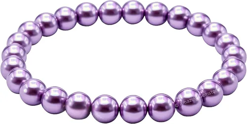 Miniatura 315 de Amazing Gemstone Pulsera de cristal para mujeres y hombres, pulsera de cristal curativo de protección, pulsera elástica con cuentas de piedras