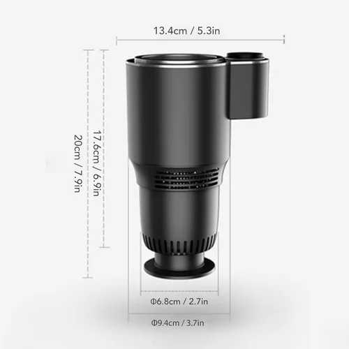 Miniatura 6 de Calentador inteligente 2 en 1 para auto, 12 V 36 W, soporte para taza de refrigeración y calefacción para automóvil, control táctil, taza de viaje
