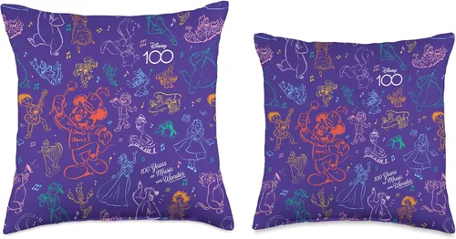 Miniatura 3 de Disney 100 Years Wonder Musical Friends D100 - Almohada de 16 x 16 pulgadas, multicolor