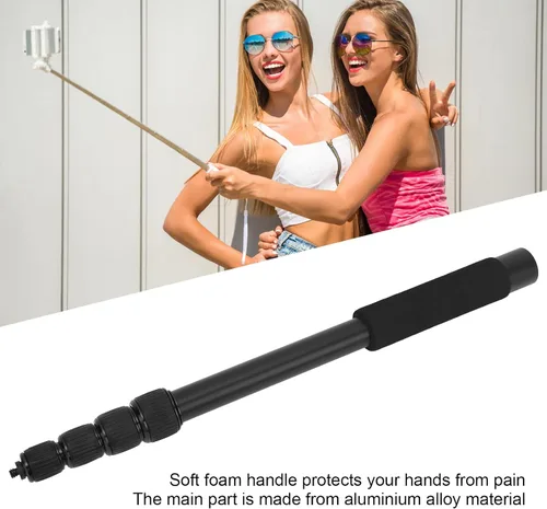 Miniatura 2 de Brazo de poste de micrófono portátil, poste de soporte de micrófono de mano elástico, brazo de extensión de micrófono de espuma suave con interfaz