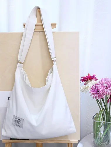 Miniatura 3 de Covelin Bolso de hombro para mujer de estilo retro clásico informal bohemio bolso de mano o cruzado tamaño grande de lona