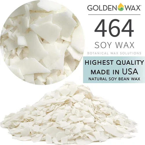 Miniatura 2 de 464 copos de cera de soja, cera de soja natural al por mayor para suministros de fabricación de velas (45 libras), blanco, GW-464