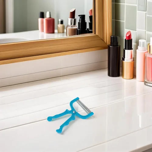 Miniatura 7 de Healifty Depilación de resorte, 2 unidades, depilación facial portátil, depiladora de roscado, depiladora manual de belleza para mujeres (azul)