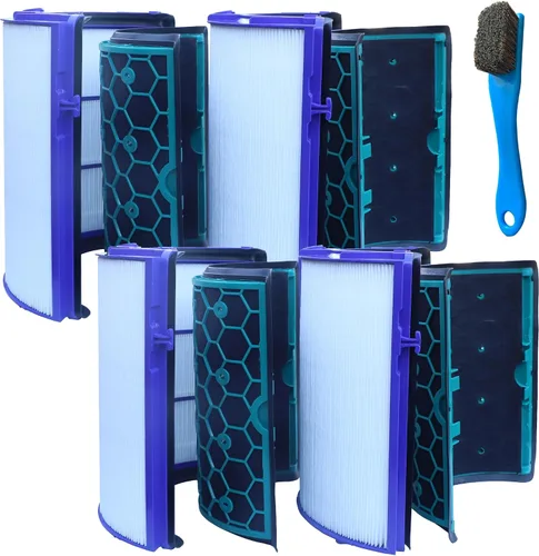 Miniatura 6 de Filtros HEPA verdaderos para Dyson HP04 TP04 DP04 TP05 DP05 DP05 Sellados Dos Etapas 360° Filtro de carbón activado por ventilador fresco puro 2