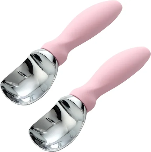 Miniatura 13 de Spring Chef - Cuchara para helado resistente con mango cómodo - Cuchara profesional para helado para gelato, sorbete, masa de galletas, melón, yogur