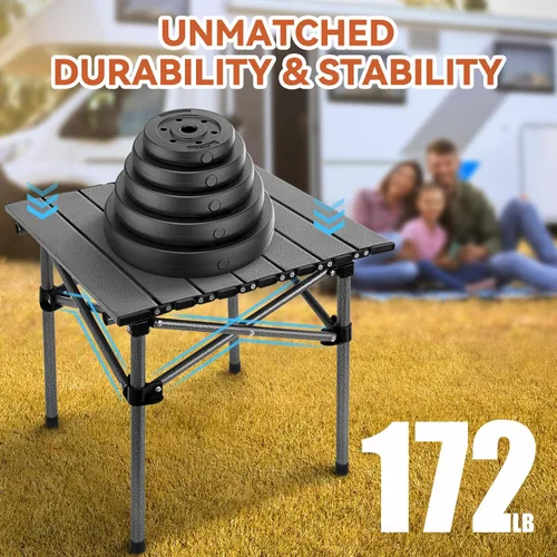 Miniatura 6 de Mesa de camping plegable Opliy, mesa portátil para 1-2 personas - Mesa plegable ligera con bolsa de transporte para camping, senderismo, picnics