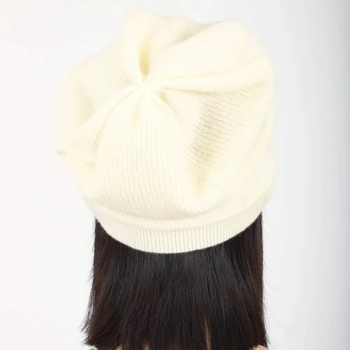 Miniatura 19 de WaySoft Gorro de cachemira 100% para mujer en una caja de regalo, gorro de gran tamaño para mujer