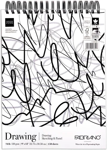 Miniatura 2 de Fabriano Studio Mixed Media Fat Pad, 180lb., 9" x 12