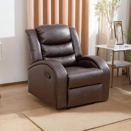 Miniatura 33 de A Ainehome Juego de sofá reclinable de lujo para sala de estar, juego de sofá reclinable de cuero y sillas de dos plazas, juegos de muebles de sala