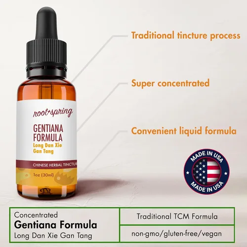 Miniatura 7 de Gentiana Formula - Long Dan Xie Gan Tang - Tintura de hierbas Long Dan Xie Gan Wan (extracto líquido) - Concentrado con cuentagotas - Suplemento