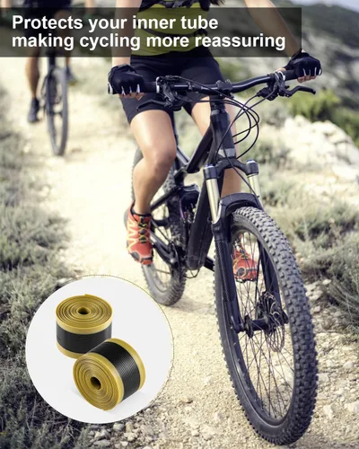 Miniatura 7 de Forro para neumático de bicicleta, protector contra pinchazos del tubo interior compatible con 12" 16" 18" 20" 24" 26" 27.5" 29" 2-29.0 in x 1.5 in