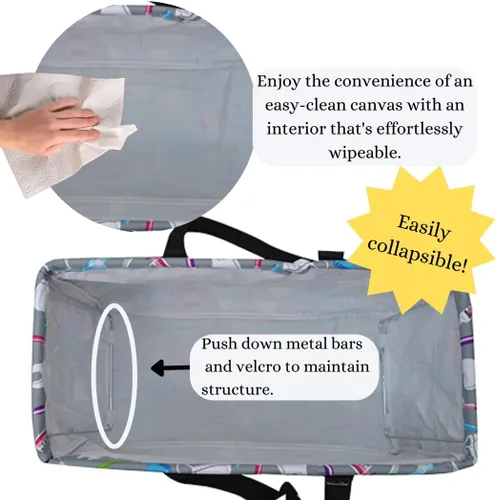 Miniatura 306 de NGIL Bolsa de comestibles reutilizable extra grande plegable de gran tamaño para comestibles, almacenamiento, picnic, playa, Bronco-negro occidental