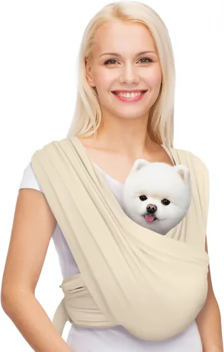 Miniatura 12 de Transportador para perros pequeños, transportador de perros con orientación frontal, eslinga para gatos manos libres, tamaño ajustable, reduce