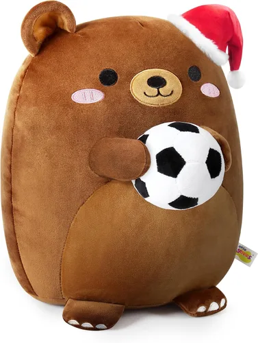 Miniatura 10 de Onsoyours Animal de Peluche Original de Perro Beagle Navideño con Gorro de Béisbol de Santa - Juguete de Peluche de Cachorro Deportivo Suave de 12