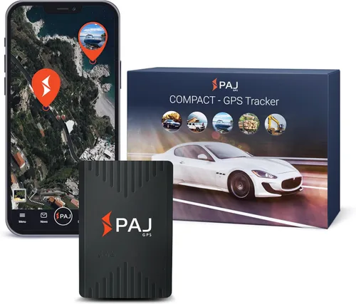 PAJ GPS COMPACT Finder 4G - Rastreador GPS para automóviles, motocicletas y camiones - Hasta 40 días de duración de la batería - Dispositivo de