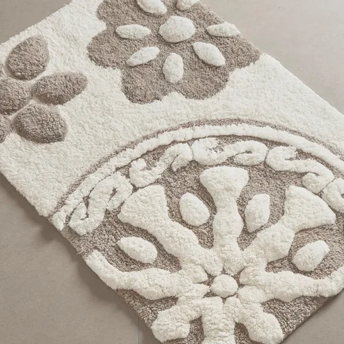 Miniatura 11 de Madison Park Casablanca 100% Cotton Tufted Bathroom Rugs Luxurious Plush Medallion Floral Pattern Bath Mat Absorbent, Quick Dry, Spa Design Shower