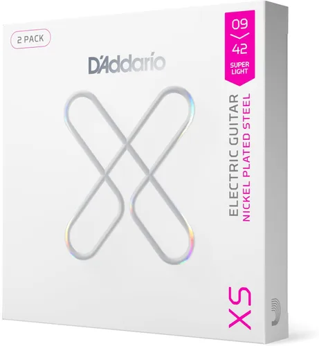 Miniatura 13 de D'Addario - Cuerdas de guitarra eléctrica con revestimiento de níquel XS, XSE1156, calibre Med Top/X-Heavy Bottom 11-56, juego de 6 cuerdas, paquete