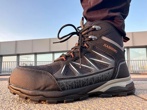 Miniatura 4 de Botas Wok con punta de acero para hombre, botas de trabajo aisladas, zapatos de punta de acero, botas de construcción cómodas, botas ligeras
