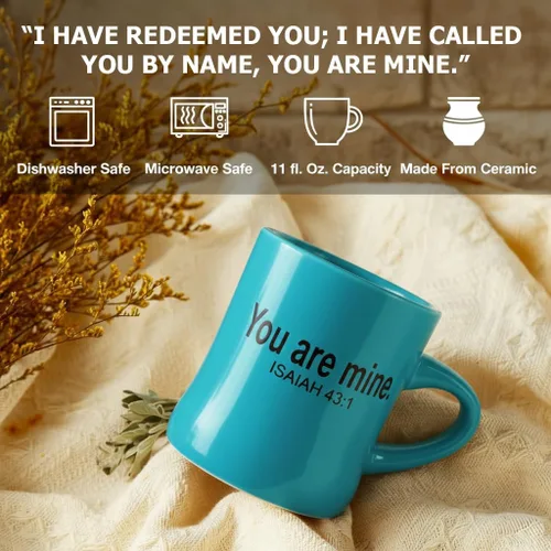 Miniatura 2 de The Chosen: You Are Mine Taza - 11 onzas - Azul verdoso Eres mío