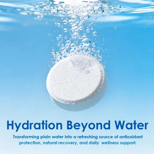 Miniatura 3 de Tabletas de agua de hidrógeno - Tableta de hidrógeno molecular de 16 PPM - 200 mg de magnesio - Tabletas de hidrógeno de disolución rápida para agua