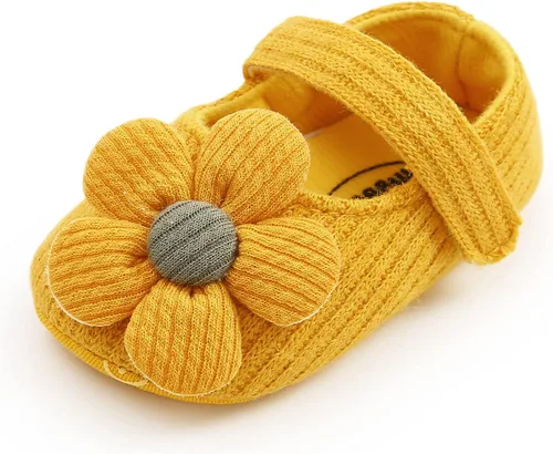 Miniatura 6 de Zapatos planos Mary Jane para bebés y niñas, con lazo, floral, princesa, vestido de boda, zapatos suaves para recién nacidos, cuna para primeros