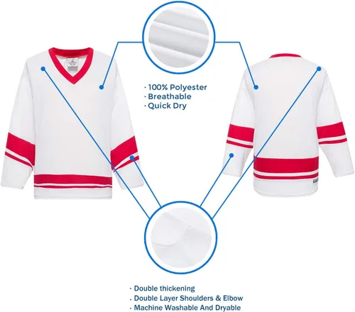 Miniatura 47 de EALER H400 Series Blank Ice Hockey Practice Jersey League Jersey Team Jersey