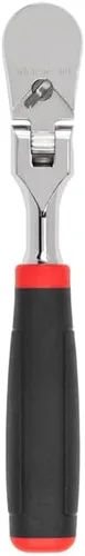 Miniatura 8 de TEKTON Trinquete de agarre cómodo de larga duración con cabeza flexible de 1/2 pulgada x 14 pulgadas sin liberación rápida SRH22214