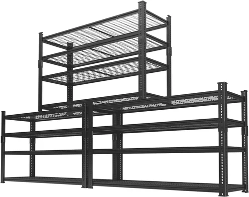 Miniatura 26 de Estantes de almacenamiento resistentes, 60 pulgadas de largo x 24 pulgadas de ancho x 60 pulgadas de alto, carga 2640 libras, estante industrial