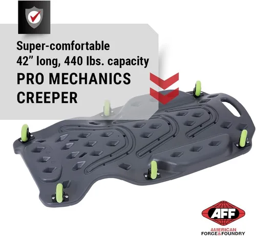Miniatura 2 de AFF Viking Mechanic's Creeper - Diseño de perfil bajo totalmente acolchado con cabeza ajustable - Resistente