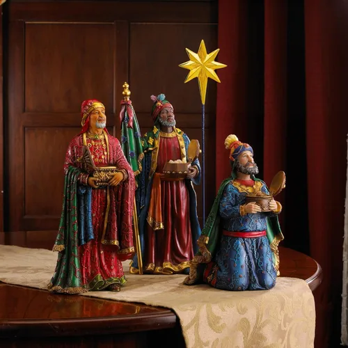Miniatura 4 de Escena de la natividad completa, con modelos de 7 pulgadas