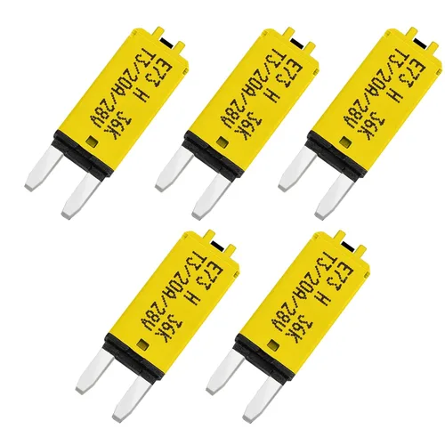 Miniatura 30 de GLOSO Mini disyuntores ATM Restablecimiento manual 30 Amp (T3) - Paquete de 5 (30A) E73
