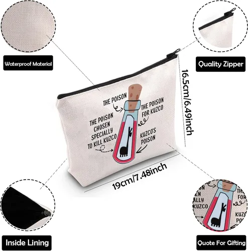 Miniatura 3 de ZJXHPO Bolsa de maquillaje Emperors The Poison Chosen, especialmente para matar maquillaje, bolsa con cremallera para su funda de viaje de llama