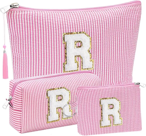 Miniatura 43 de Regalos Iniciales Bolsitas de Cosméticos de Viaje Juegos para Cartera, 3pcs Bolsitas Stoney Clover Dupes Bolsa de Maquillaje, Juego de Bolsas
