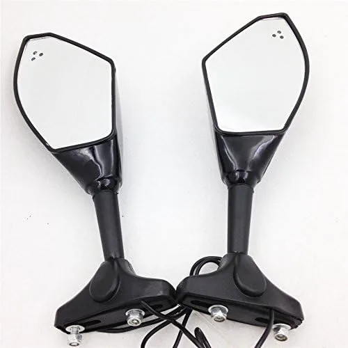 Miniatura 7 de SMT-Espejo LED azul para señal de giro compatible con Honda Cbr 125R 150R Suzuki Sv650S Katana Tl1000R [B00RW3OQGC]