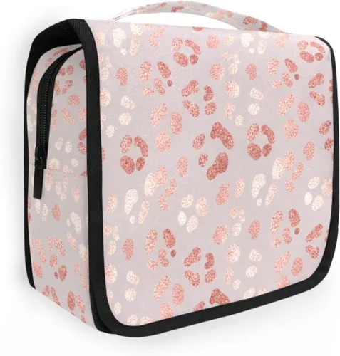 Miniatura 13 de MNSRUU Neceser colgante con diseño de calavera y girasol, bolsa de maquillaje de viaje para artículos de tocador, organizador de artículos