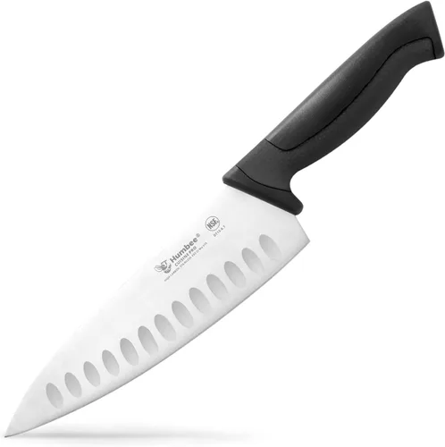 Miniatura 10 de Cuchillo de chef certificado NSF de 10 pulgadas, cuchillo de cocina de acero inoxidable de alto carbono con mango ergonómico codificado por