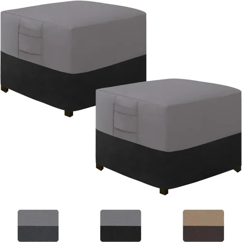 Miniatura 23 de Easy-Going Funda otomana para exteriores, funda impermeable para otomana de patio, funda resistente para muebles de exterior con asas acolchadas