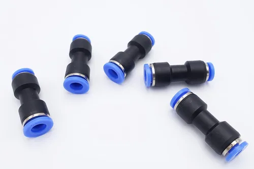 Miniatura 5 de Empuje para conectar, tubo de 1/2 pulgada de diámetro exterior x tubo de 1/4 pulgadas, conector de dos vías de unión recta de aire neumático