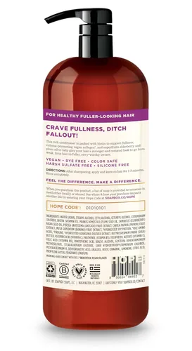 Miniatura 2 de Soapbox Acondicionador de biotina y súper fruta, deja el cabello voluminizado y fuerte – Ingredientes limpios libres de productos químicos