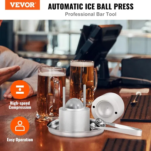 Miniatura 2 de VEVOR Prensa de bolas de hielo, máquina de bolas de hielo de 2.4", kit de prensa de bolas de hielo de aleación de aluminio para aeronaves