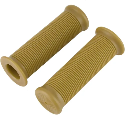 Miniatura 13 de Empuñaduras universales para manillar de motocicleta, 1 pulgada, 0.984 in, par para manillares vintage de poliuretano termoplástico (beige)
