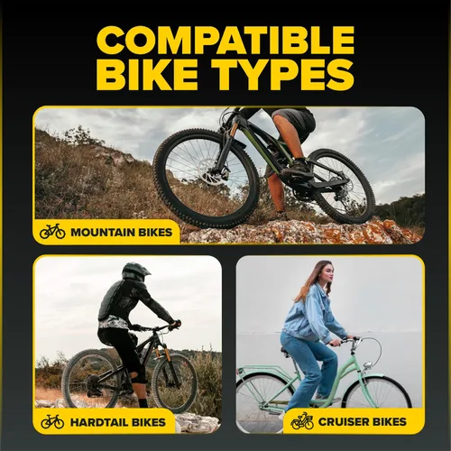 Miniatura 5 de Ultraverse Tubo interior de bicicleta para neumáticos de bicicleta de 26, 27.5 x 1.75/1.95/2.10/2.125 pulgadas con válvula Presta, tubos de goma