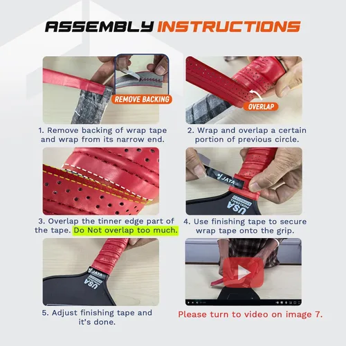 Miniatura 5 de Paquete de 2 cintas de agarre de paleta de pickleball, agarre de pickleball, agarre antideslizante, fácil instalación y rendimiento duradero