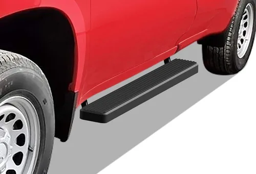 Miniatura 9 de APS Estribos negros compatibles con Chevy Silverado GMC Sierra 1500 2019-2025 Regular Cab y Silverado 1500 LTD Sierra 1500 LD 2022 y 2500 3500