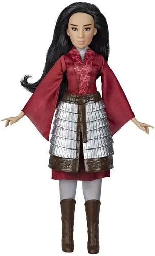 Muñeca de moda Mulan de Disney con armadura de falda, zapatos, pantalones y top, inspirada en la película Mulan de Disney, juguete para niños y