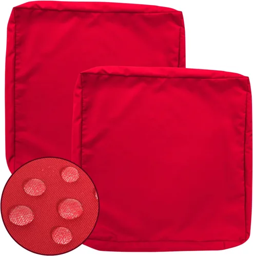 GUEGLSA Fundas de cojín de repuesto para exteriores de 24x24x5 pulgadas, fundas impermeables para asientos de patio, fundas para cojines de silla,