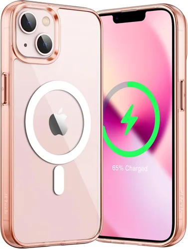 Miniatura 18 de JETech Funda magnética para iPhone 13 Pro Max de 6.7 pulgadas, compatible con carga inalámbrica MagSafe, a prueba de golpes, parte trasera Negro