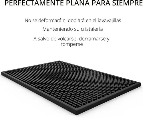 Miniatura 8 de AXIESO Estera de goteo de silicona - de 1/2 pulgada de espesor, resistente al calor y segura para alimentos - para encimera, barra de café
